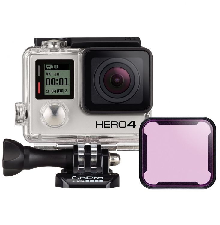 GoPro Dalış Filtresi Magenta (40 Metre Kamera Kutusu İçin) ABDFM-301 3